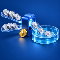 Token redemption pool illustration representing Origin Protocol