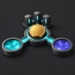 Connected trading pools illustration representing THORChain